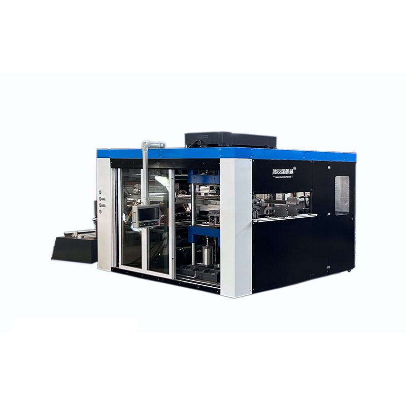 HW-85A Automatisk højhastigheds-multi-station positiv og negativt tryk termoformingsmaskine